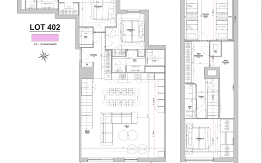 AURON DUPLEX DERNIER ETAGE AVEC TERRASSE VUE PISTES